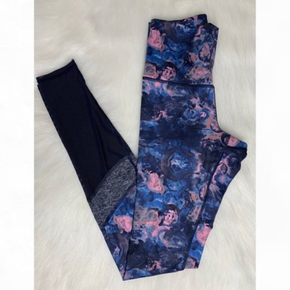 Lululemon Athletica Floral Sheer Leggings Sz 4